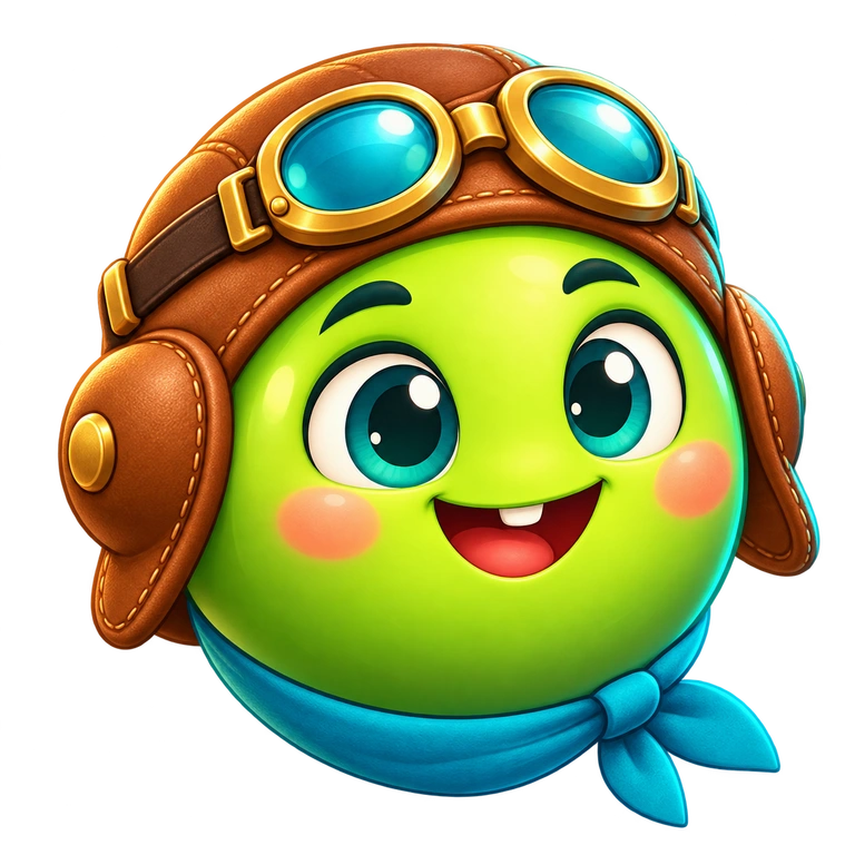 Bouncy mit Pilotenbrille
